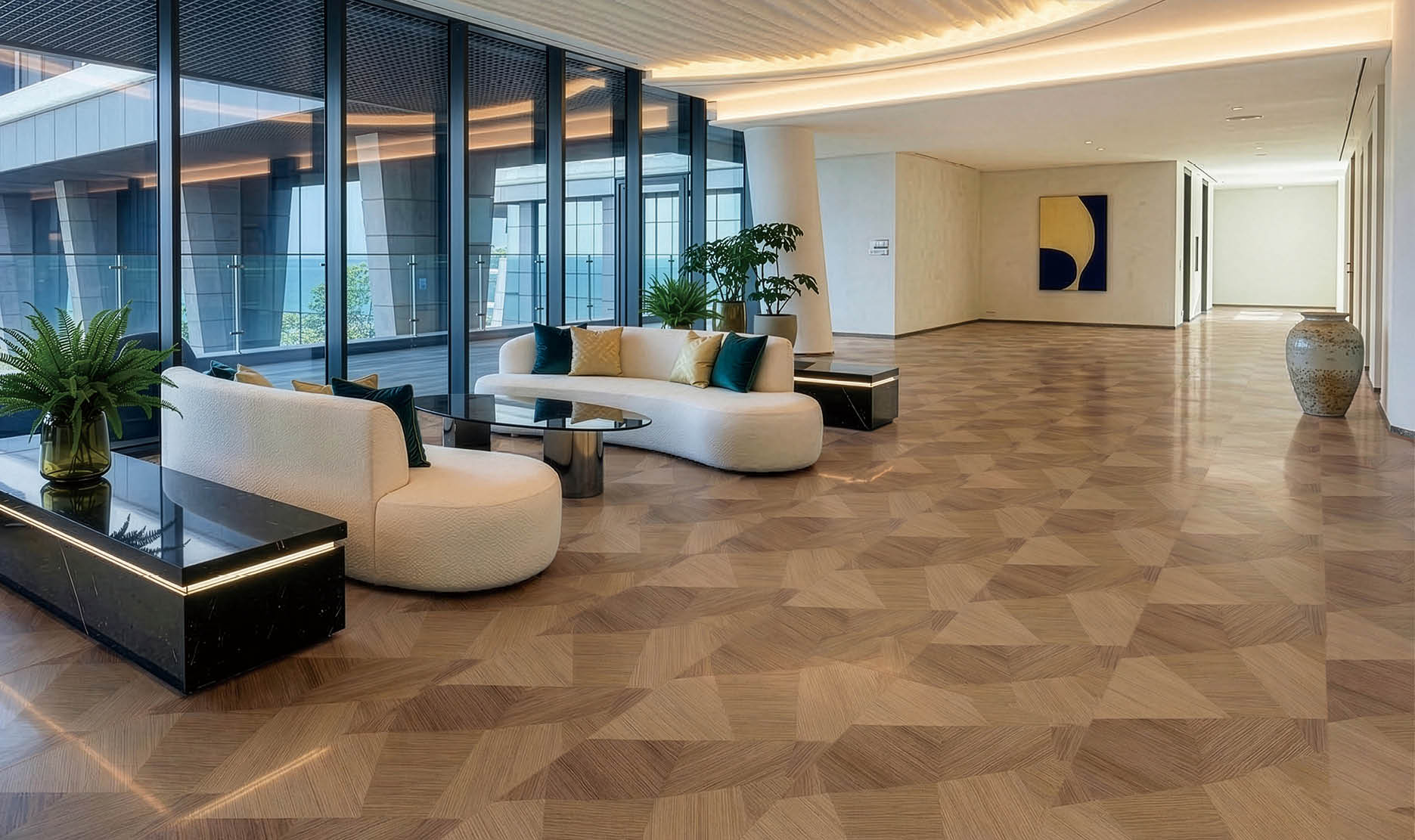 A large grocery store with aisles of food and drinks. AI generated content