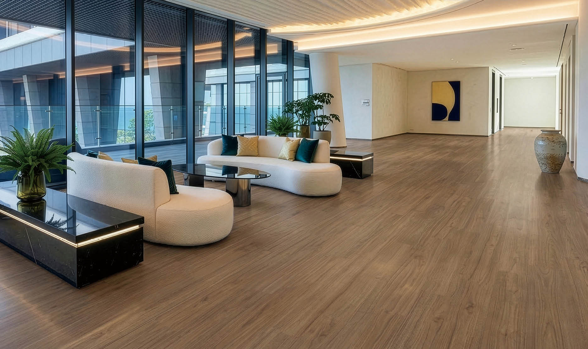 A large grocery store with aisles of food and drinks. AI generated content