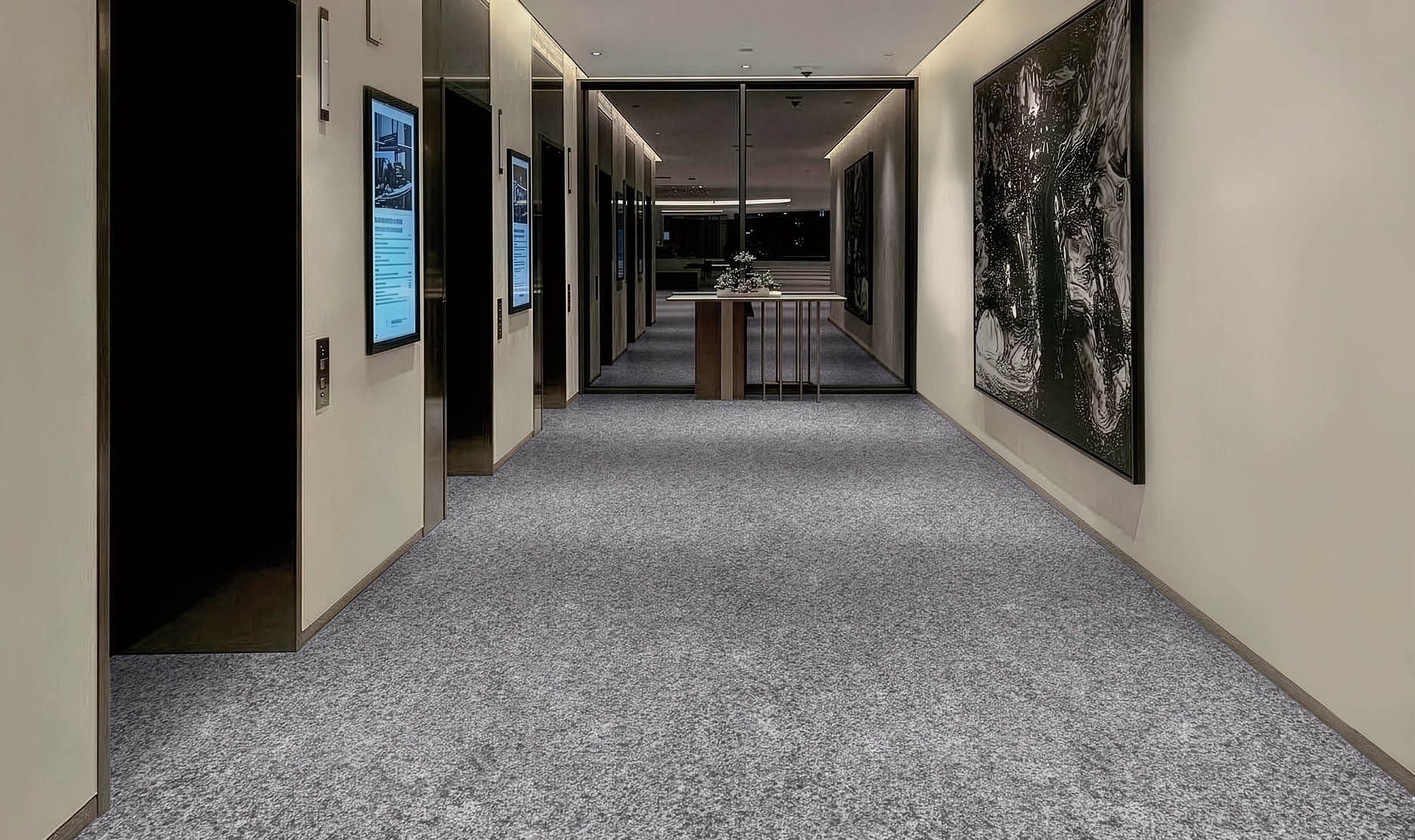 A large grocery store with aisles of food and drinks. AI generated content