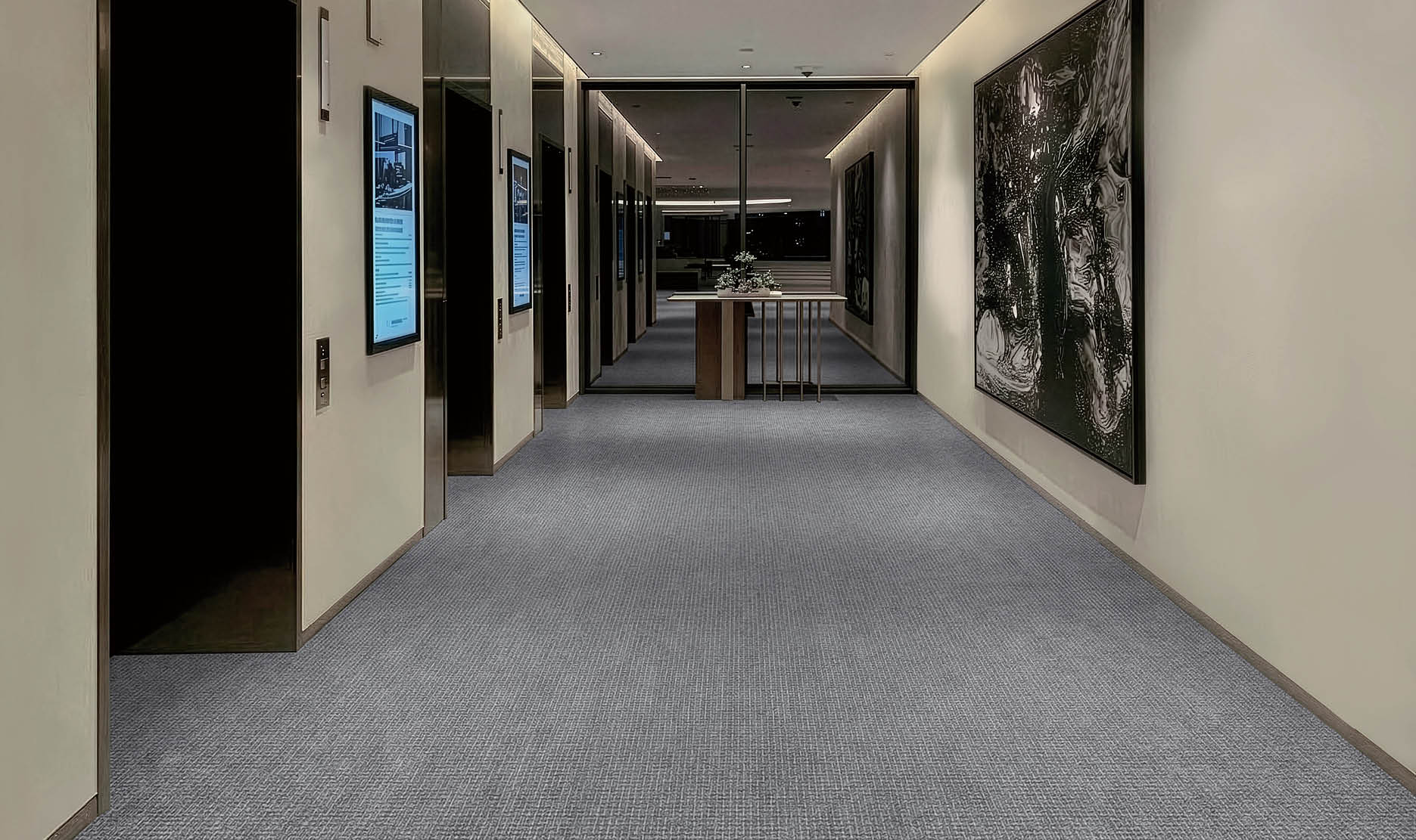 A large grocery store with aisles of food and drinks. AI generated content