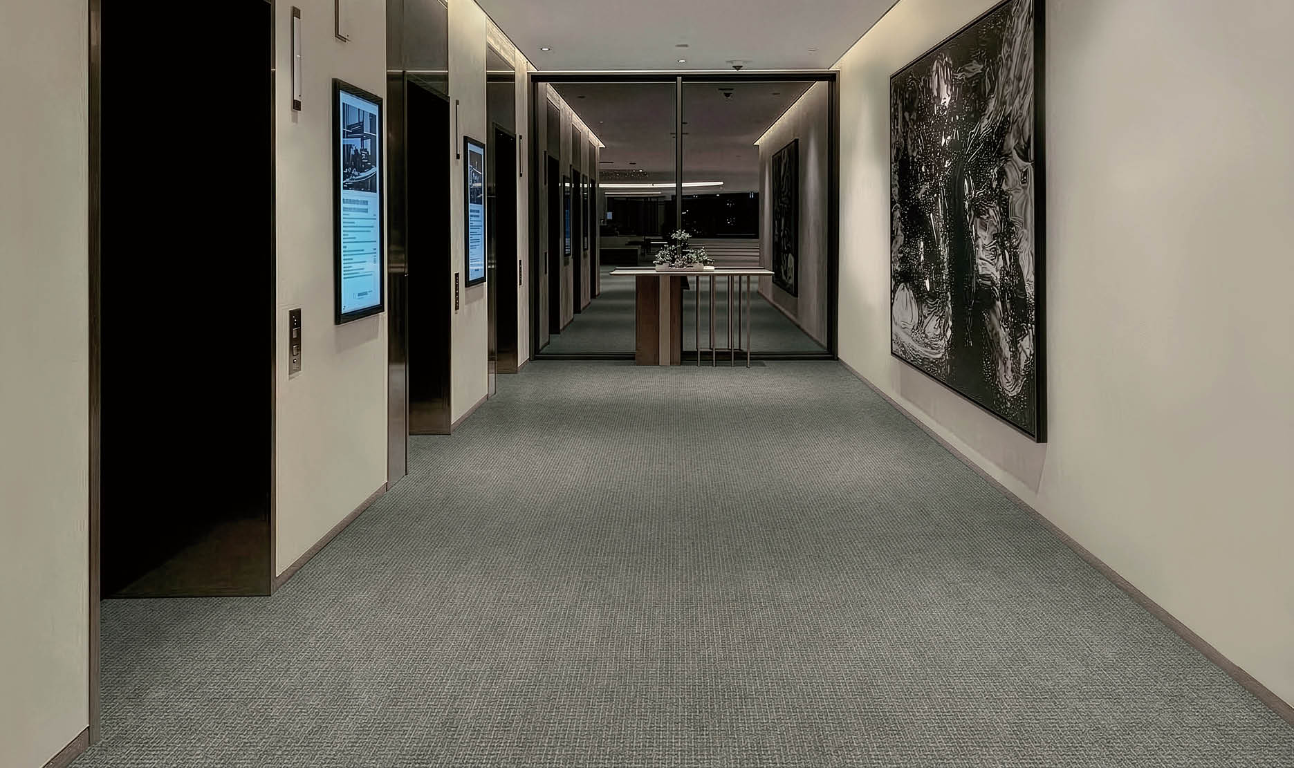 A large grocery store with aisles of food and drinks. AI generated content