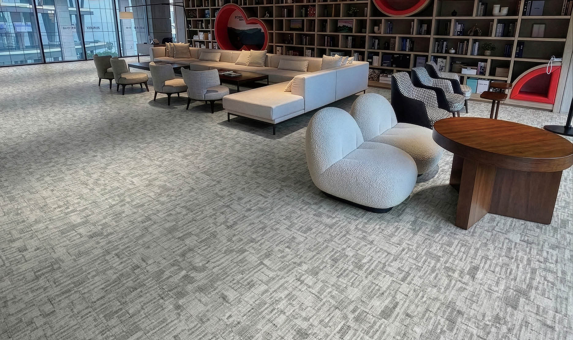 A large grocery store with aisles of food and drinks. AI generated content